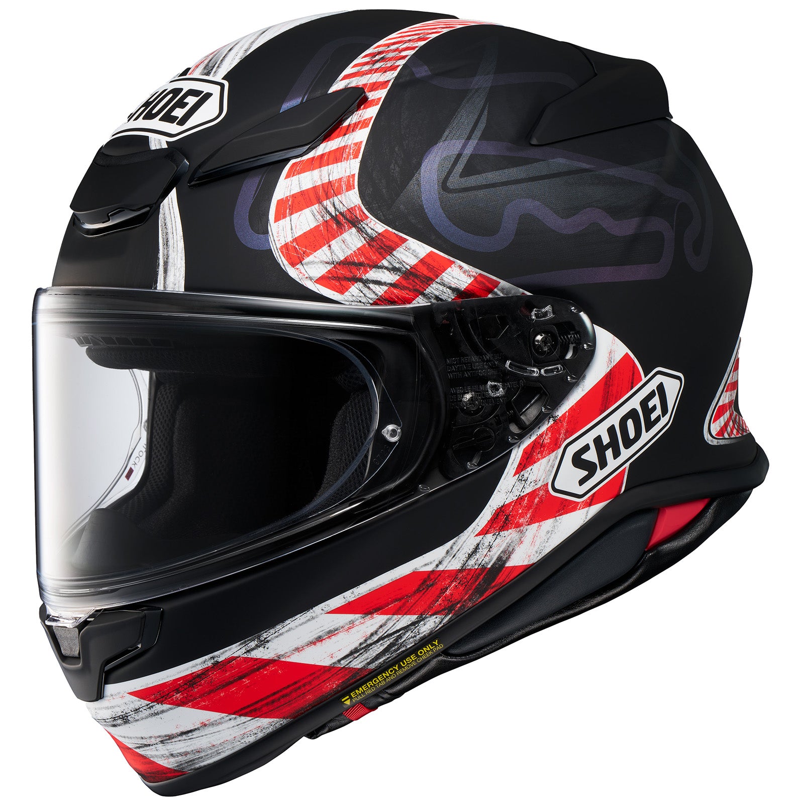 Shoei - RF-1400 Knee Down Helmet - TC-5 2XL Shoei - RF-1400 Knee Down Helmet - TC-5 2XL