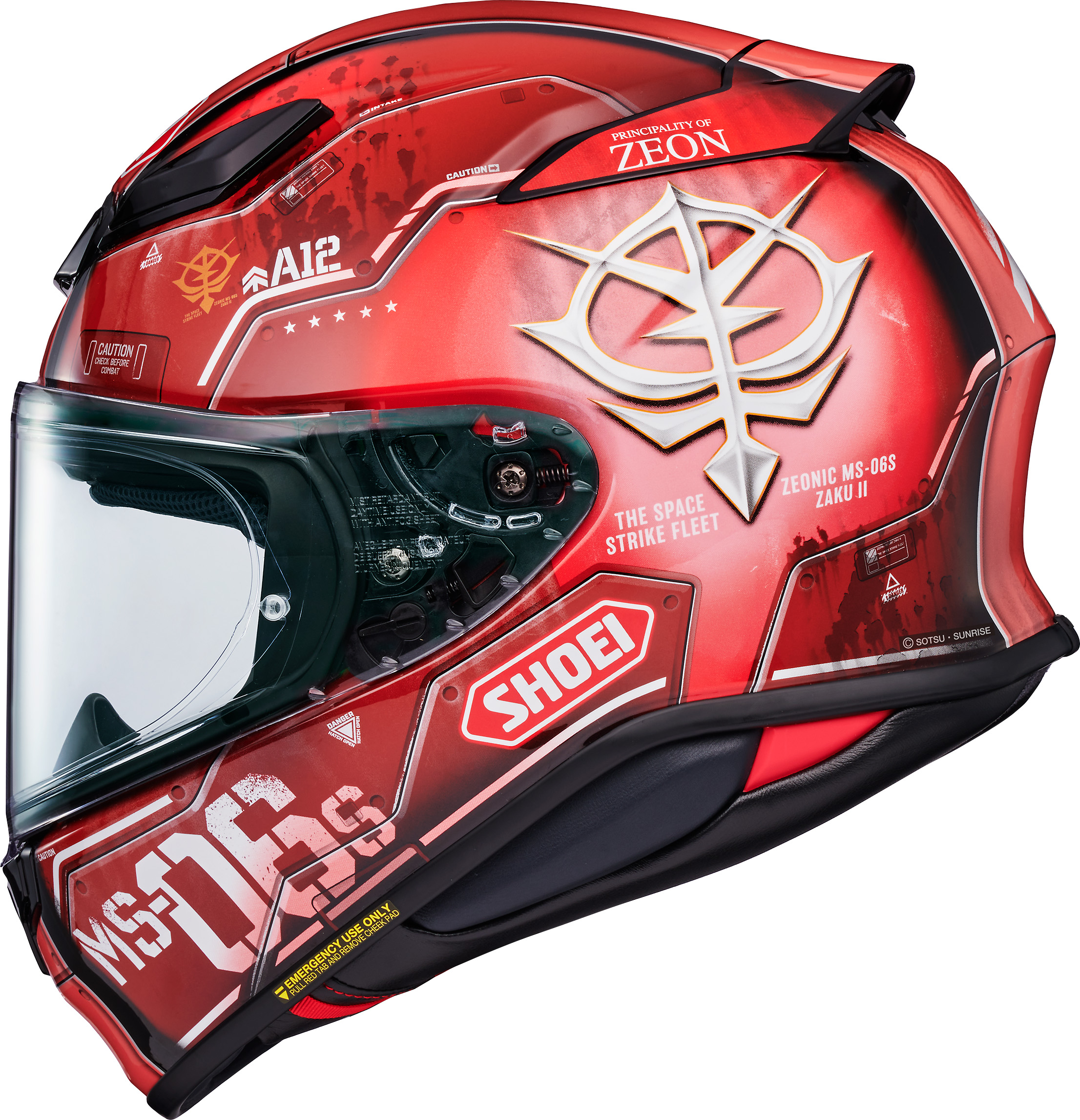 Shoei RF-1400 MS-06S Chars Zaku II Helmet