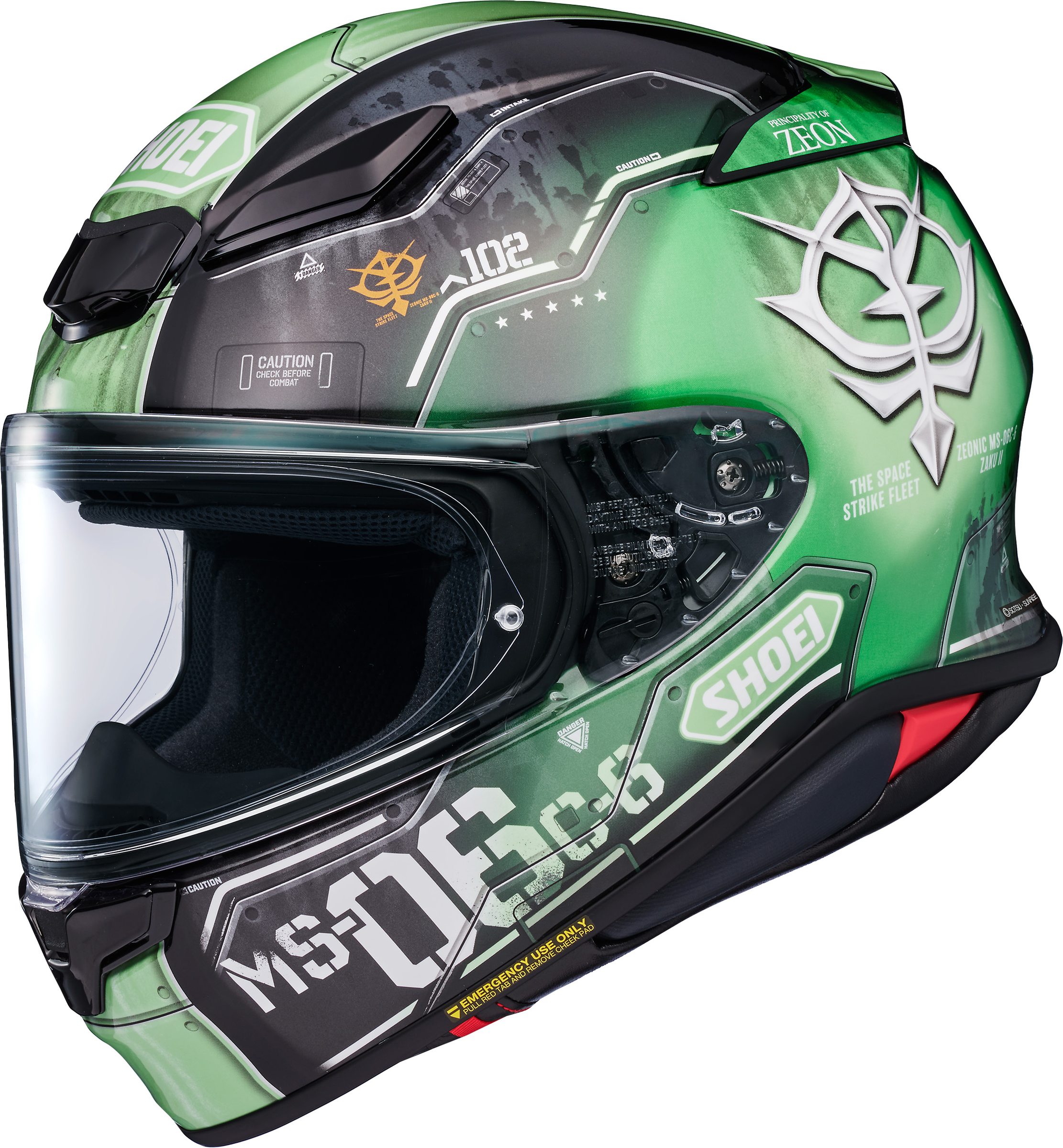 Shoei RF-1400 MS-06C-6 Zaku II Helmet ~ Medium, Large, Or XL Only