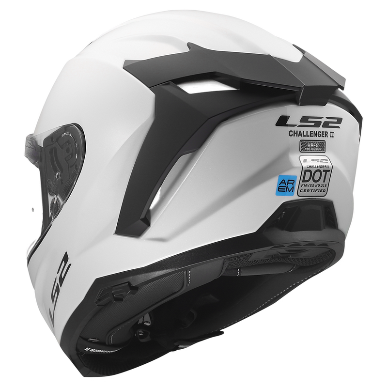 LS2 Challenger II Solid Helmet w/ Spoiler
