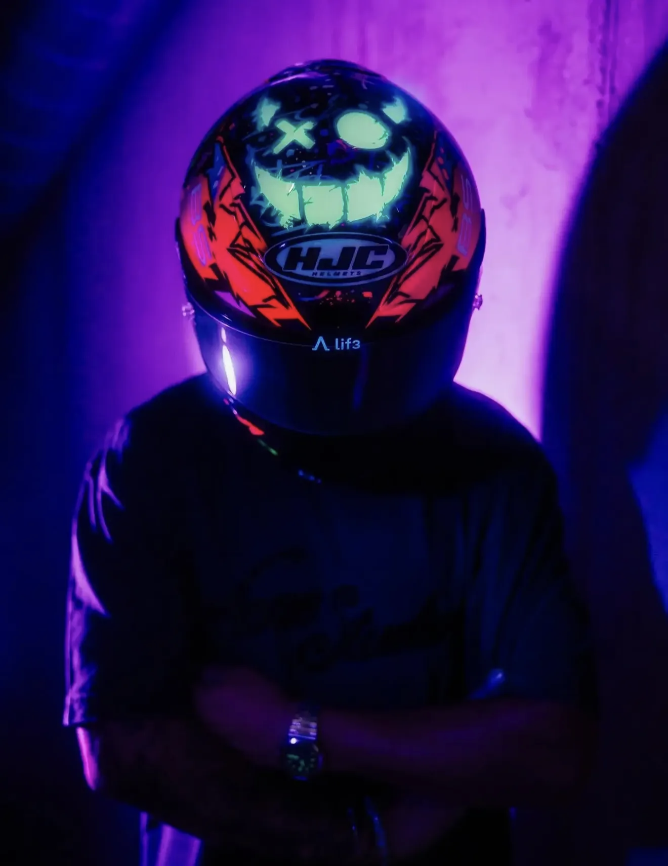 HJC RPHA 1N V2 Carbon Funky Diablo Helmet