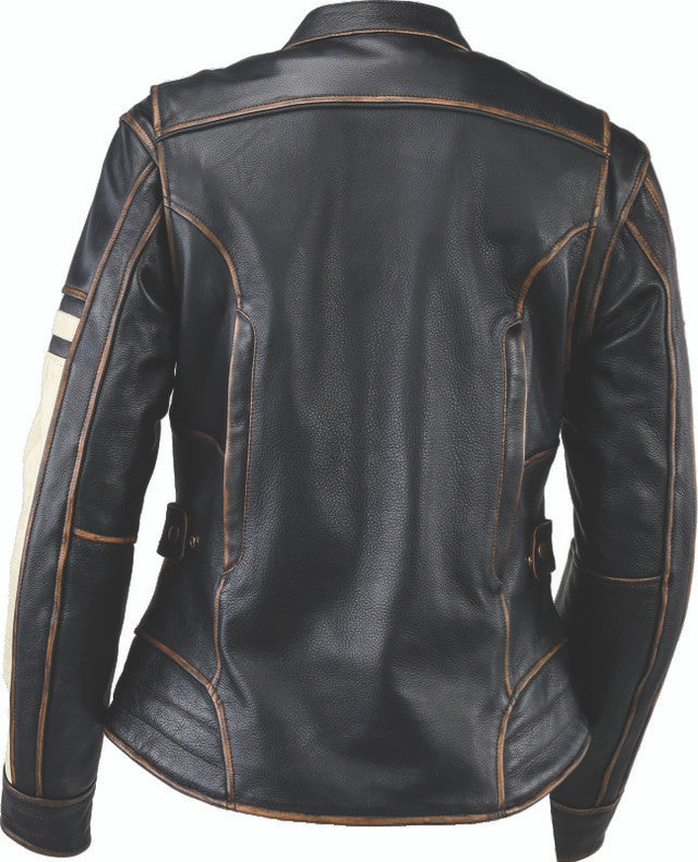 Kuryakyn Leather By River Road Dame Vintage Leather Jacket for Women