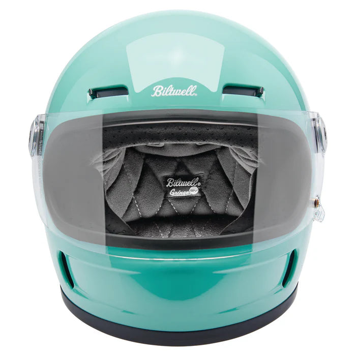 full mint motorcycle helmet Tahoe cell foam padding to wick and evaporate perspiration Bell TX501 Helmet - Mint