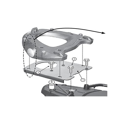 Givi SR5107 Top Case Rack BMW F650GS / F700GS / F800GS