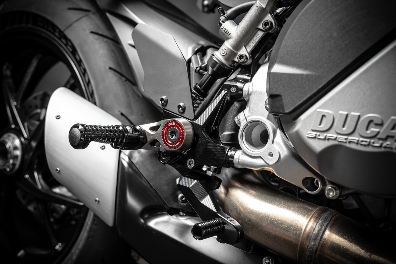 Gilles Tooling MUE2 Rearsets Ducati Streetfighter V2 2022-2024