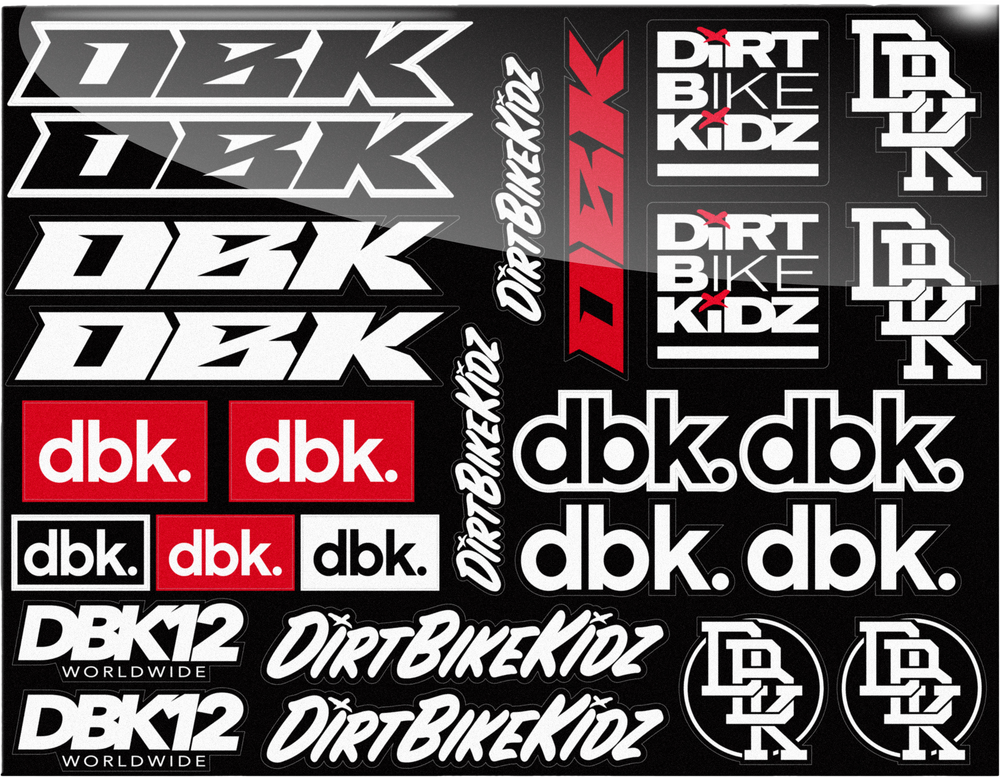 DBK Race Pack Sticker Sheet
