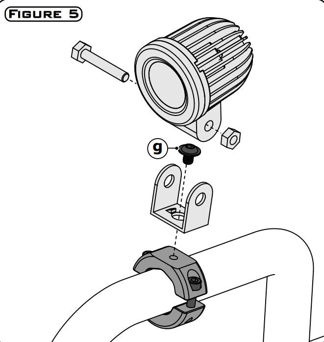 Denali Bar Clamp Light Mounts