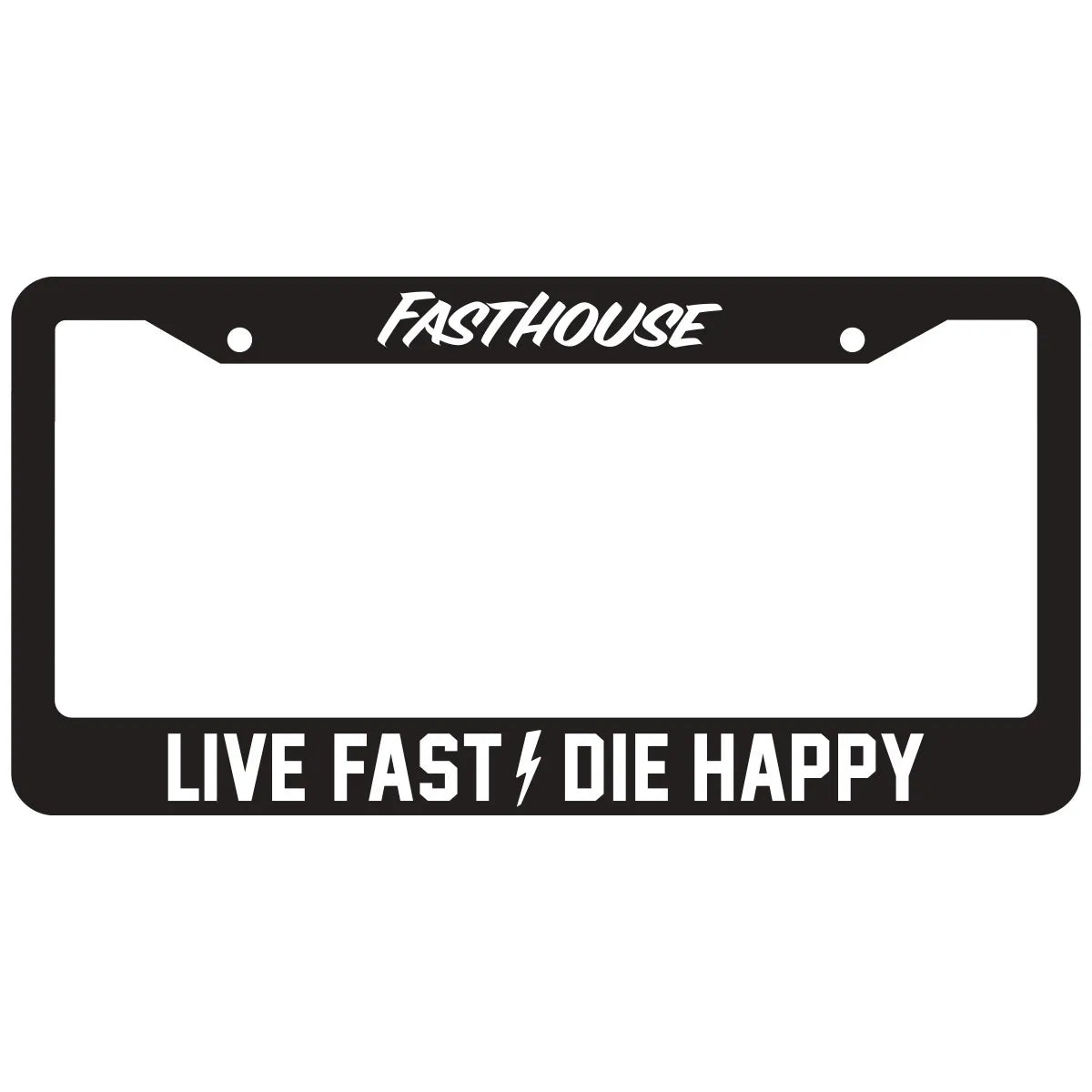 Fasthouse Live Fast Die Happy License Plate Frame