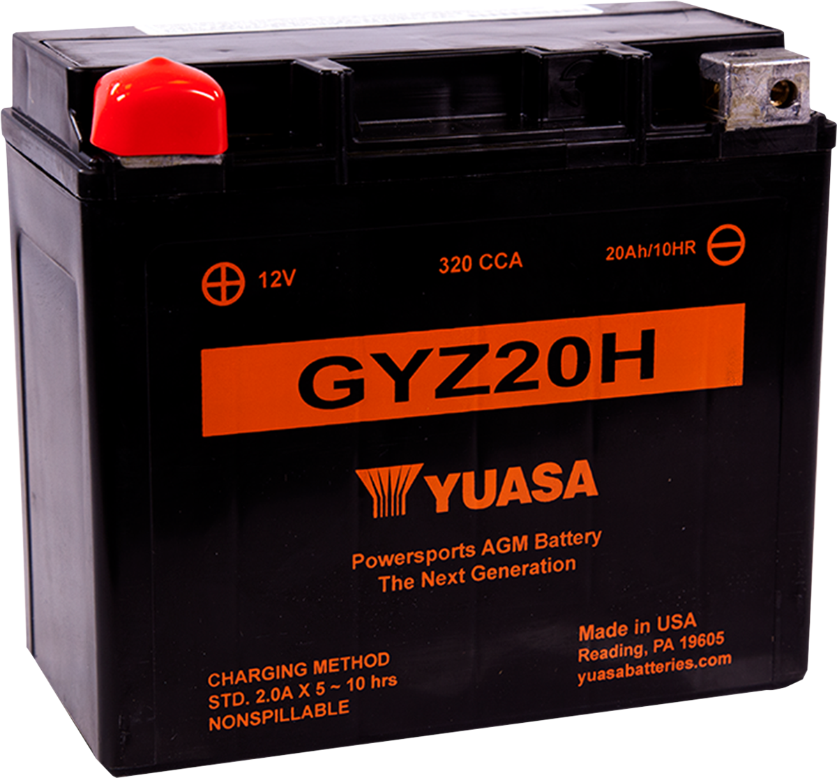 Yuasa GYZ20H Factory Activated AGM Battery
