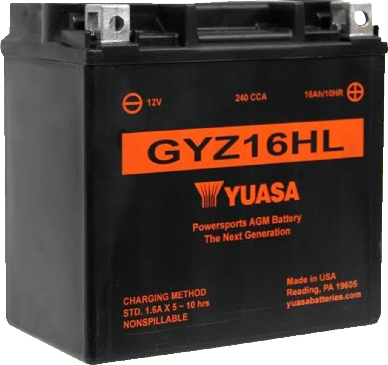 Yuasa GYZ16HL Factory Activated AGM High Performance Battery