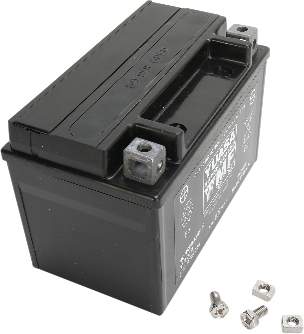 Yuasa YTX9 Factory Activated AGM Battery