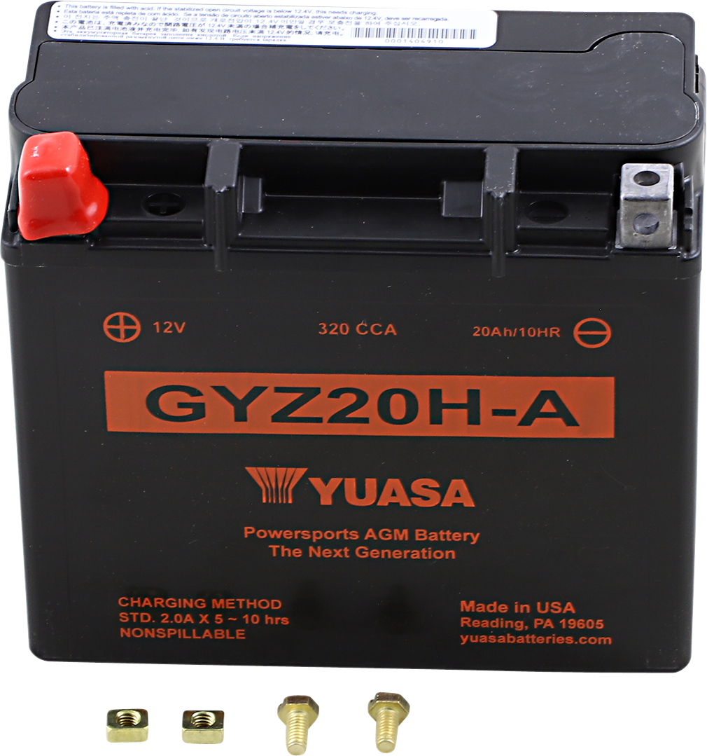 Yuasa GYZ20H-A Factory Activated AGM High Performance Battery
