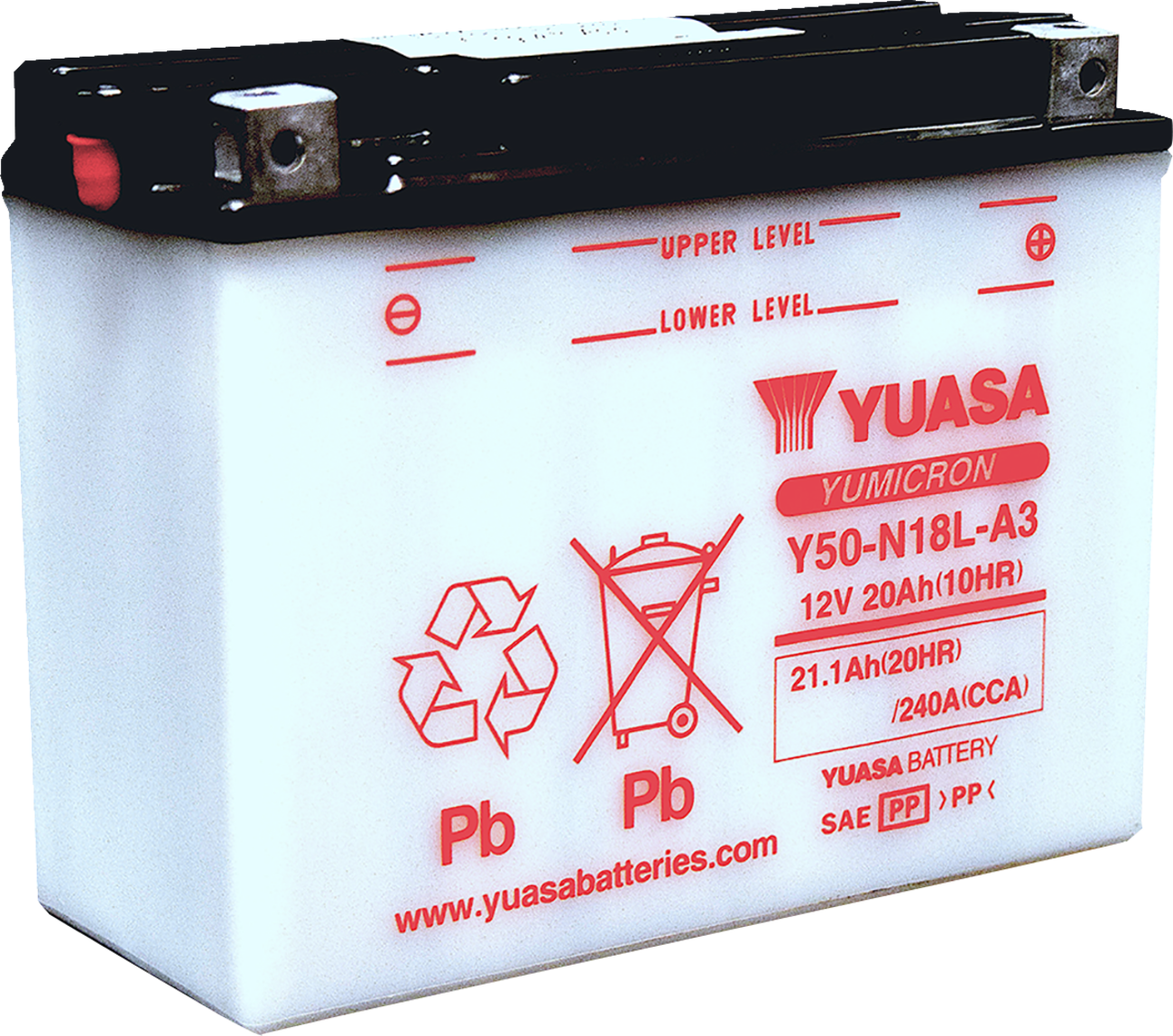 Yuasa Y50-N18L-A3 Yumicron Conventional Battery
