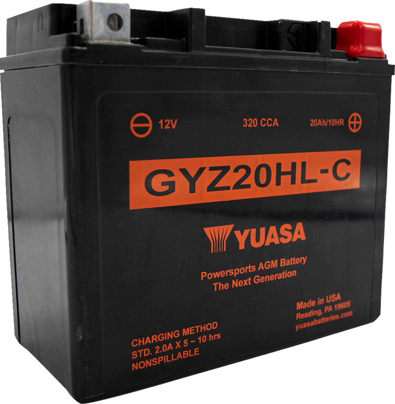 Yuasa GYZ20HL-C Factory Activated AGM High Performance Battery
