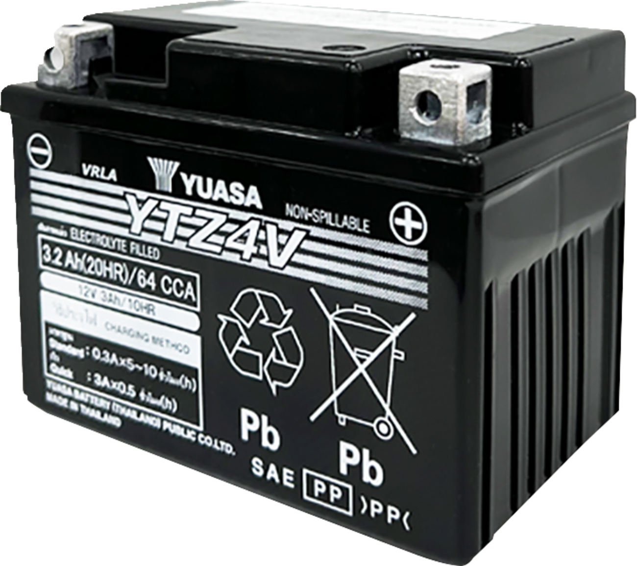 Yuasa YTZ4V Factory Activated AGM Battery