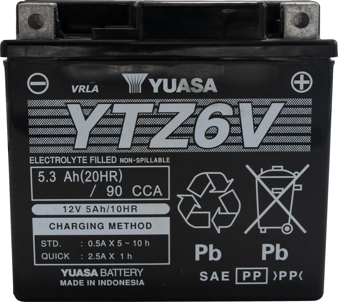 Yuasa YTZ6V Factory Activated AGM Battery