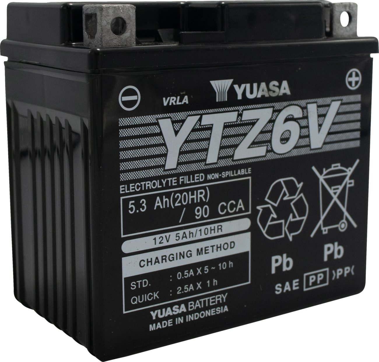 Yuasa YTZ6V Factory Activated AGM Battery