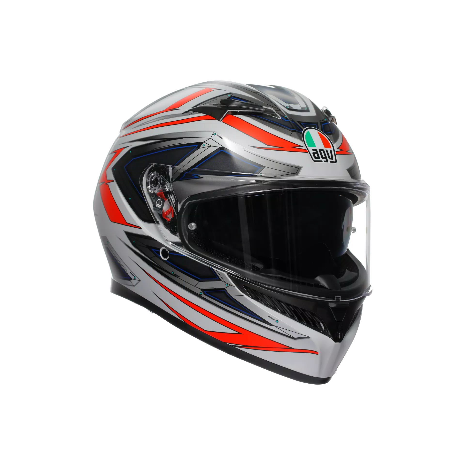 AGV K3 Space Matte White/Red Fluo Helmet XL AGV K3 Space Matte White/Red Fluo Helmet XL
