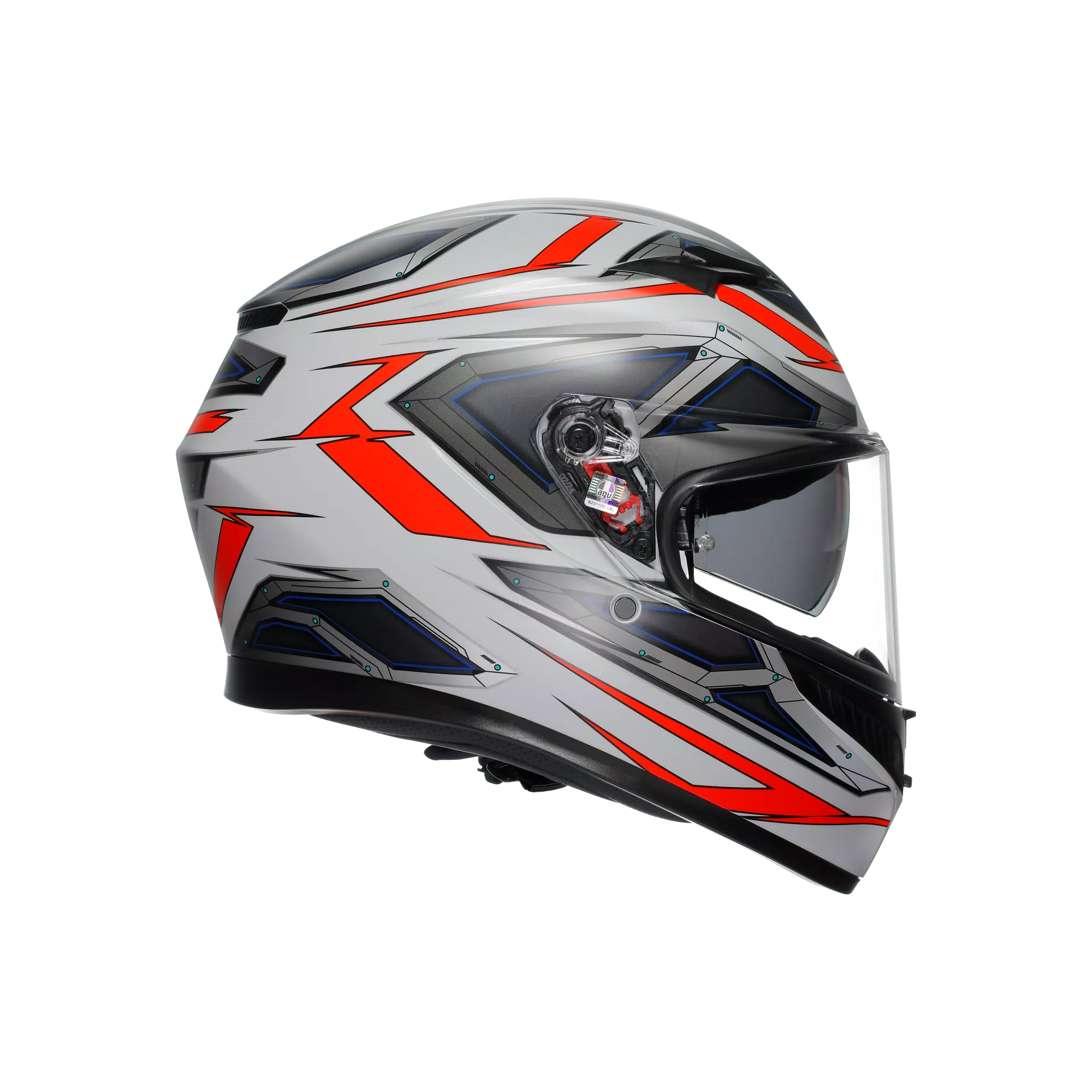 agv k3 motorcycle helmet AGV K3 Space Matte White/Red Fluo Helmet XL