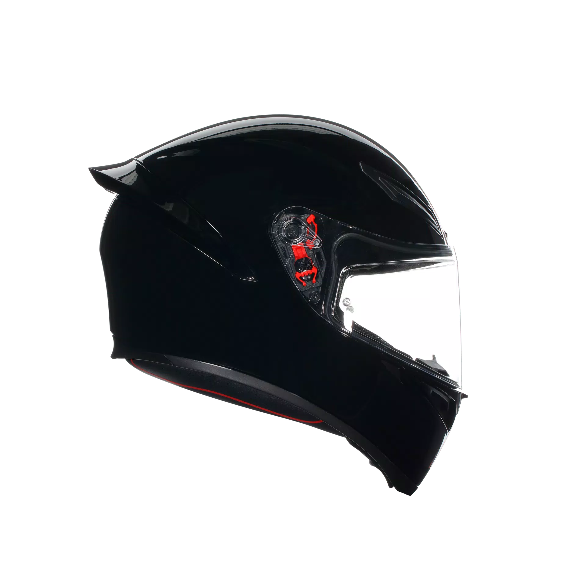 agv k3 gloss black Full Face Motorcycle Helmet (Competizione Red, Small) : Automotive integrated sun visor AGV K3 2023 Matt Black