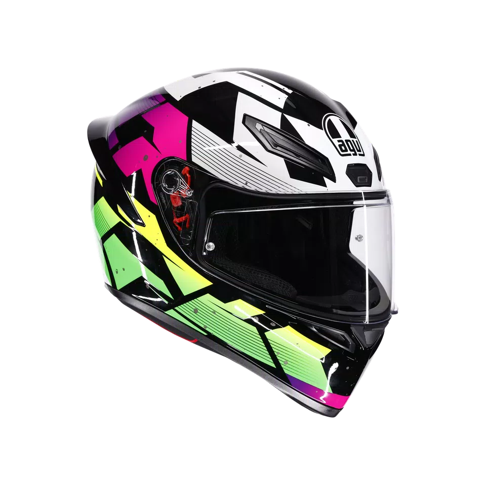 AGV K1 S Punkpulse Helmet - Black/Purple/Lime