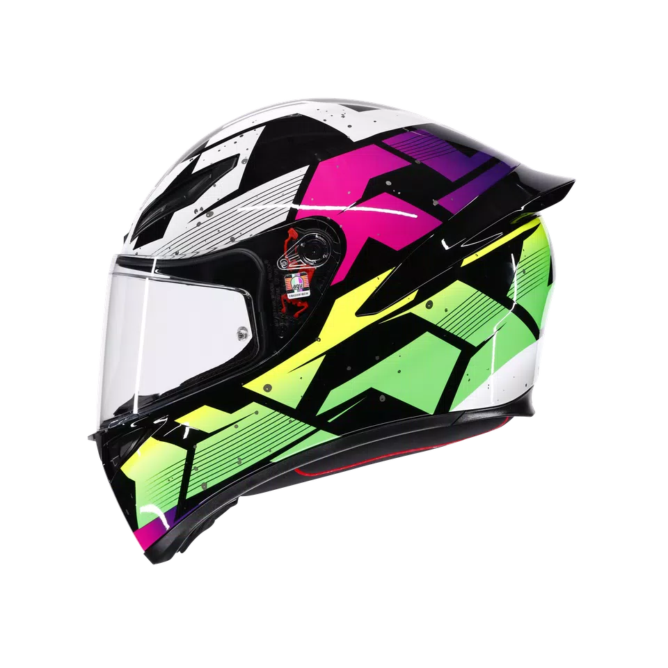 AGV K1 S Punkpulse Helmet - Black/Purple/Lime