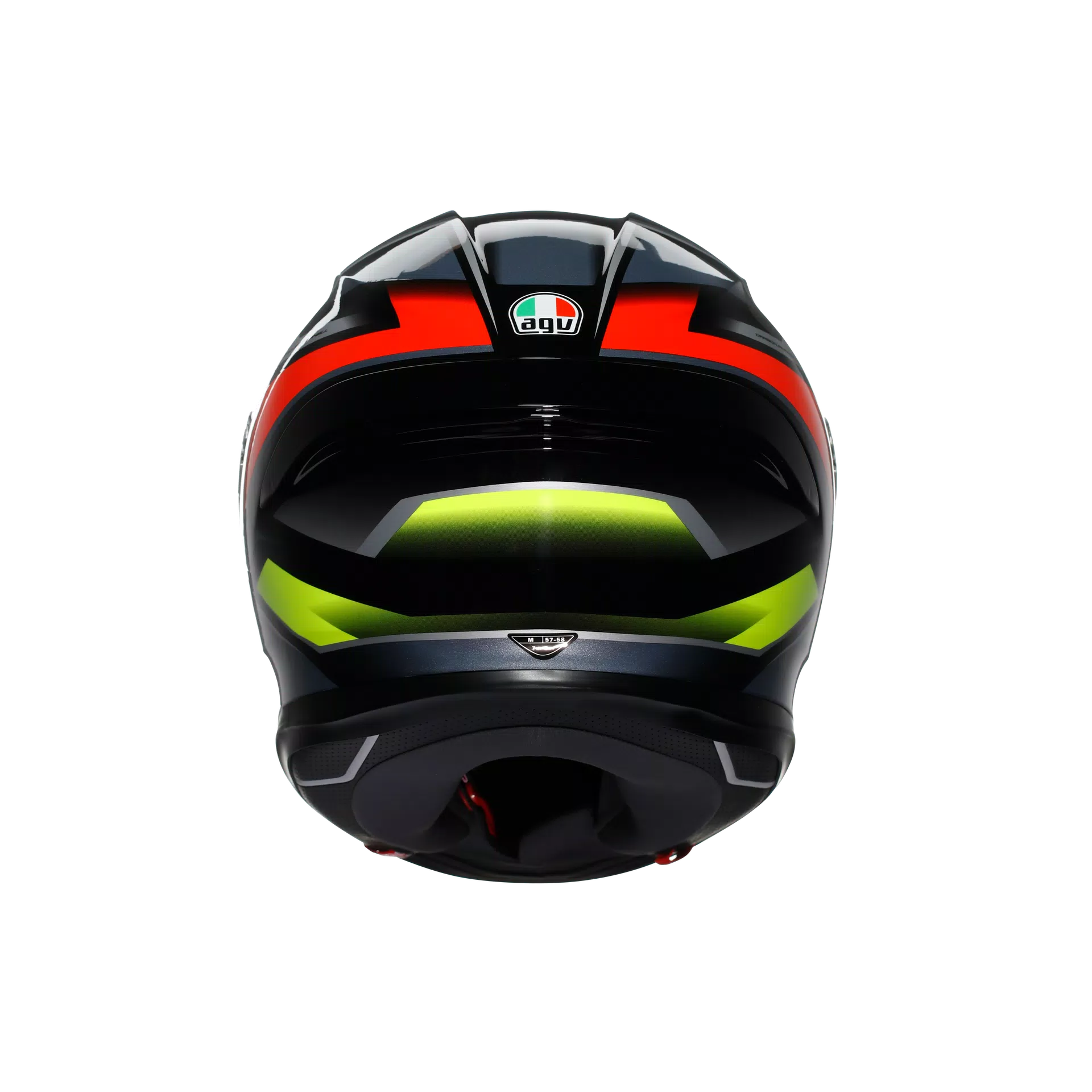 agv k6 m AGV K6 S Erazer Helmet Black/Red/Hi-Viz Yellow S