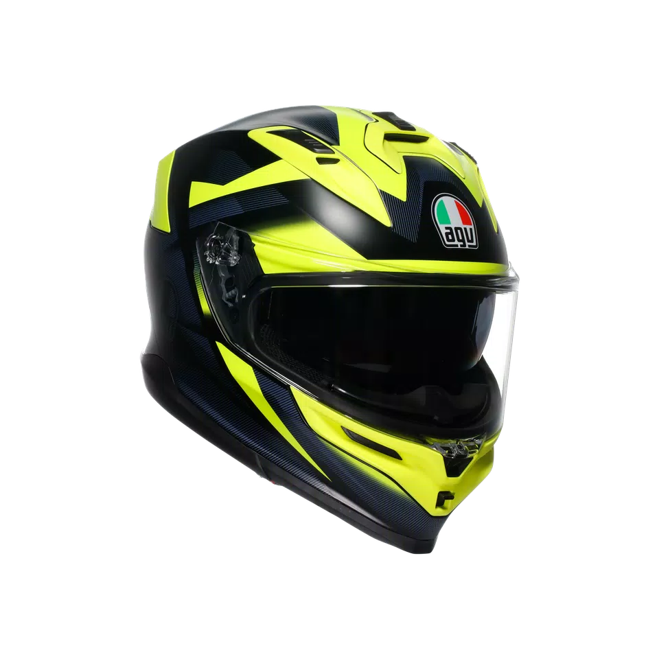 aqu motorcycle helmet AGV K6 S Ultrasonic - Grey/Matte Black guaranteeing comfort in all riding situations AGV K7 Glimpse Helmet Matte