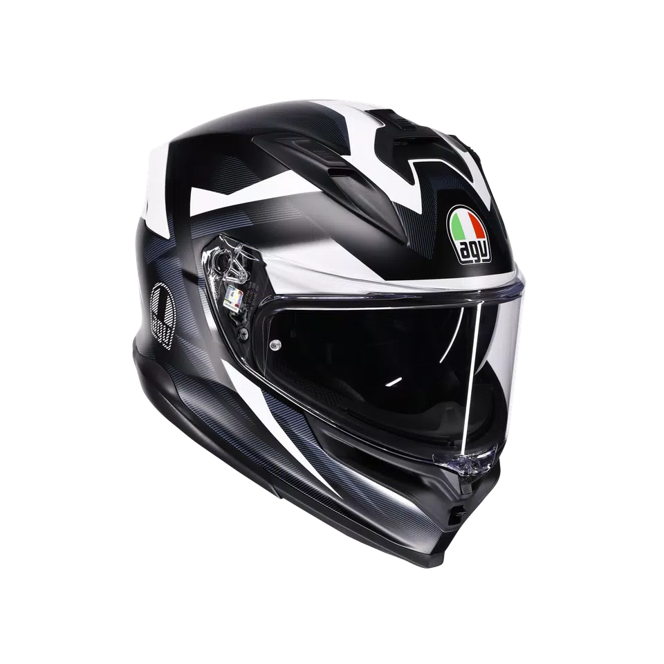 AGV K7 Glimpse Motorcycle Helmet (Matt Black|White)
