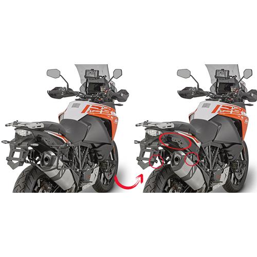 Givi PLR7706 Monokey Rapid Release Side Case Racks KTM 1190 / 1290 Super ADV / R / S / T 2013-2020
