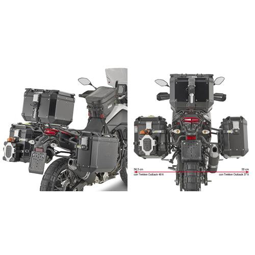 Givi PLO2145CAM Outback Side Case Racks Yamaha Tenere 700 2021-2024