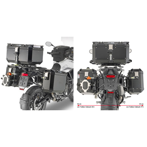 Givi PLO6425CAM Outback Side Case Racks Triumph Tiger 900 2020-2026