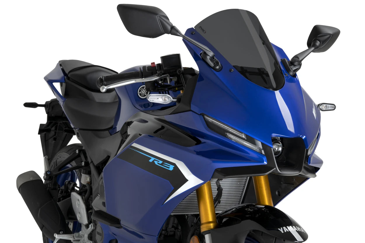 Puig R-Racer Windscreen Yamaha R3 2019-2025