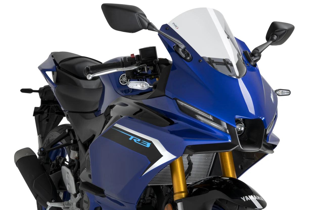 Puig R-Racer Windscreen Yamaha R3 2019-2025