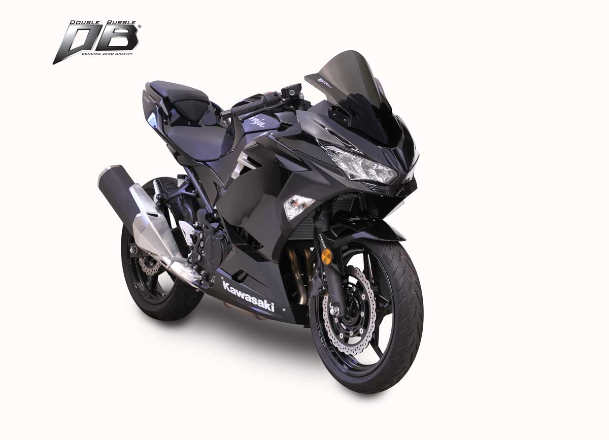 Zero Gravity Double Bubble Windscreen Kawasaki Ninja 400 2018-2023