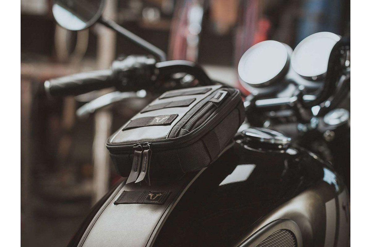 SW-Motech Legend Gear Tank Strap Set for BMW nineT Models (14-) with LA2 Accessory Bag