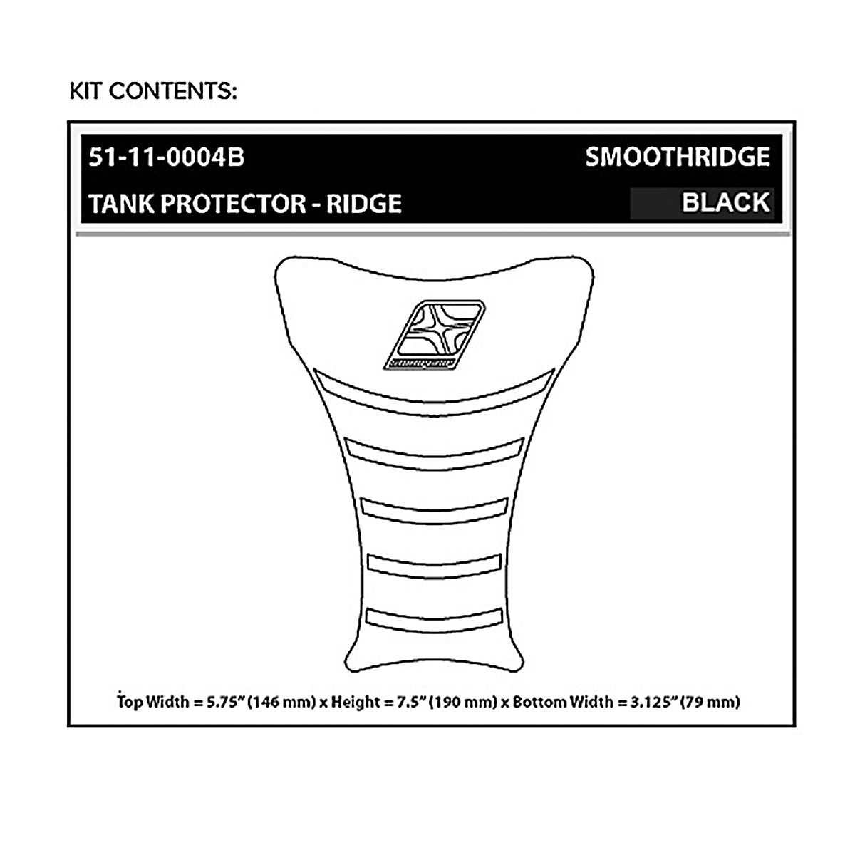 Stompgrip Universal Ridge Center Tank Pad