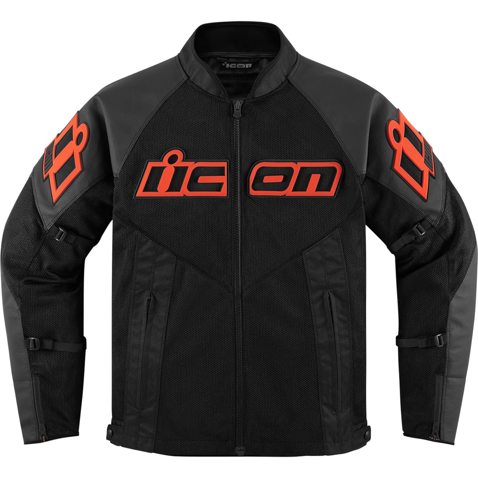 icon motorcycle gear Icon Mesh AF Motorcycle Leather Jacket, white, Size S for Men