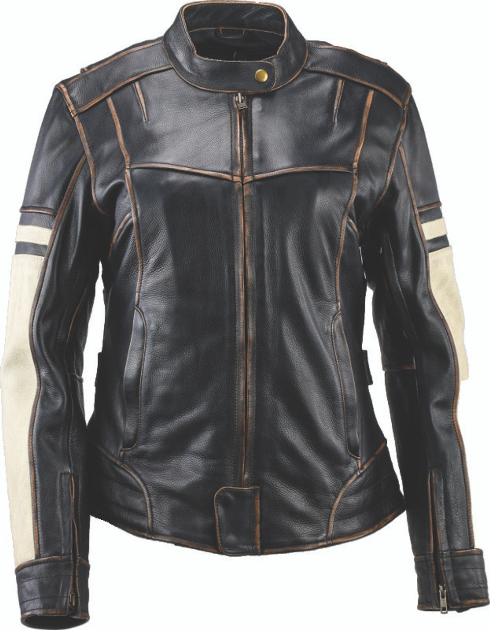 Kuryakyn Leather By River Road Dame Vintage Leather Jacket for Women