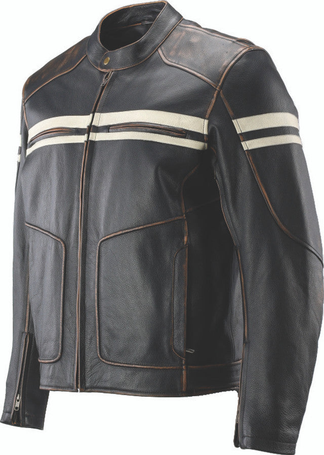 Kuryakyn Leather By River Road Hoodlum Vintage Leather Jacket