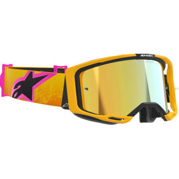 Alpinestars Vision 8 Corp Goggles - Orange/Yellow/Pink - Gold Mirror Lens
