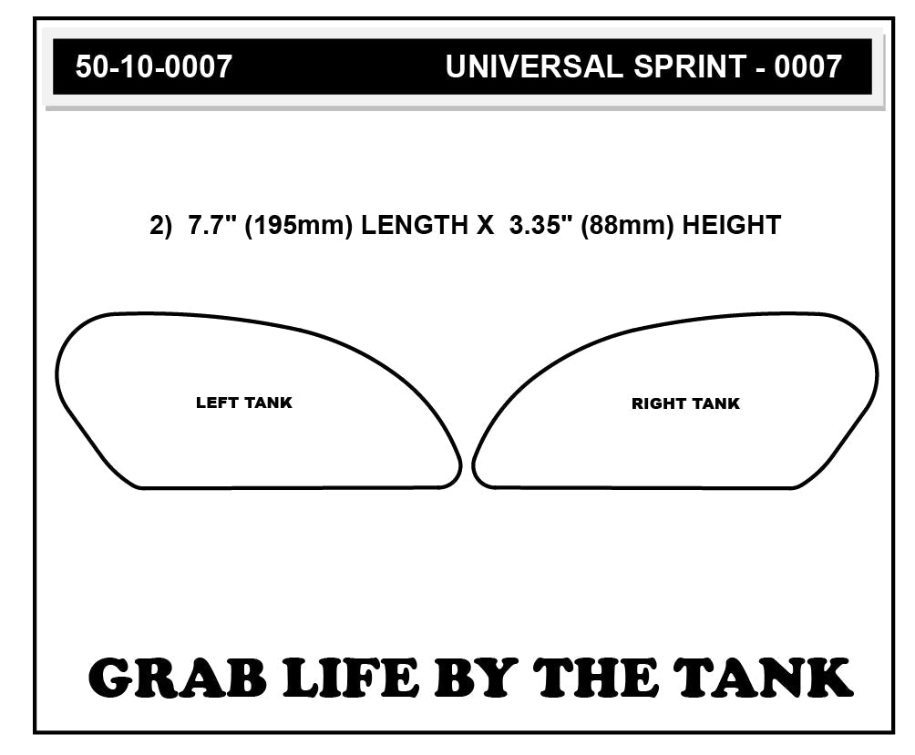 Stompgrip Universal Volcano Sprint Tank Pad