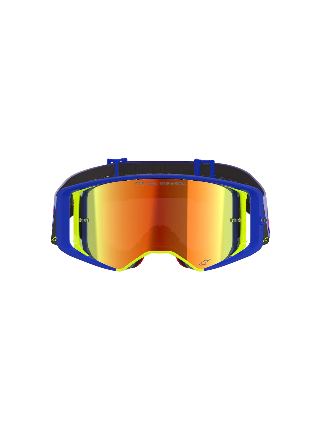 Alpinestars Supertech Vista Goggles - Blue/Yellow/Purple ~ Red Mirror Lens