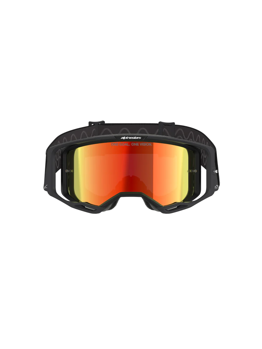 Alpinestars Vision 8 Goggle - Corp - Black - Red Mirror Lens