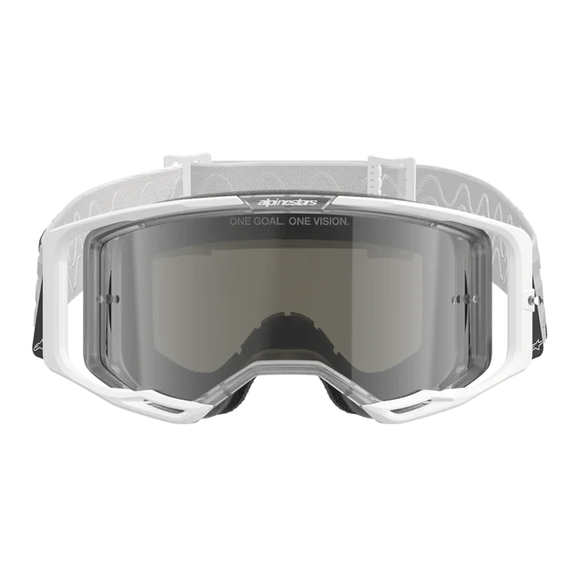 Alpinestars Vision 8 Goggle - Corp - White - Silver Mirror Lens