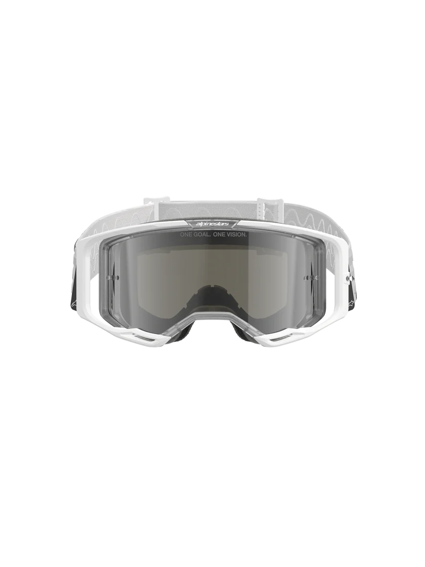 Alpinestars Vision 8 Goggle - Corp - White - Silver Mirror Lens