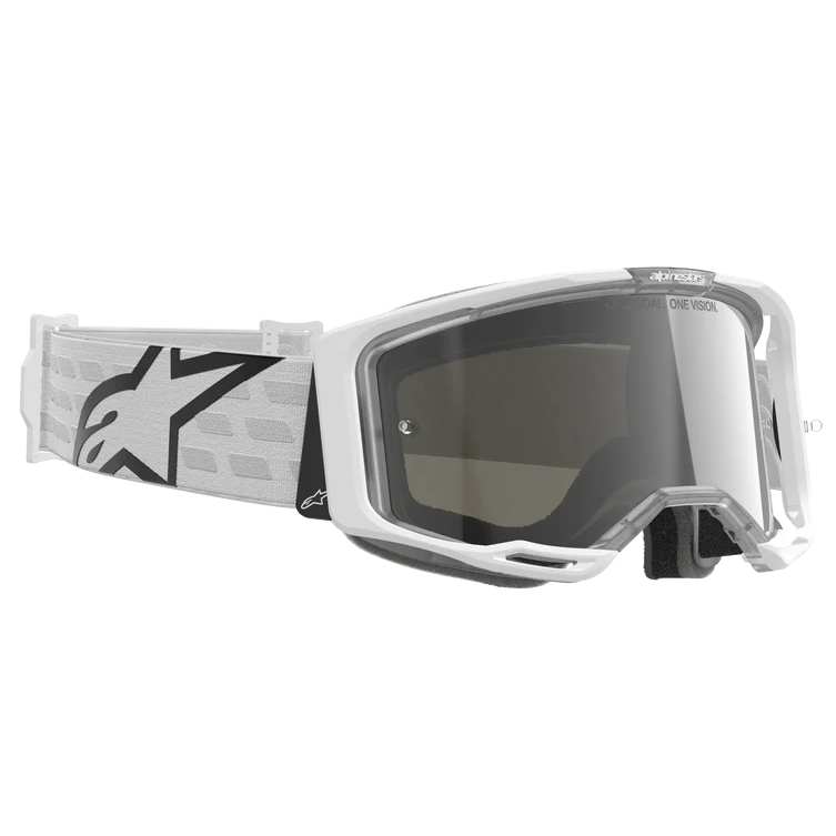 Alpinestars Vision 8 Goggle - Corp - White - Silver Mirror Lens