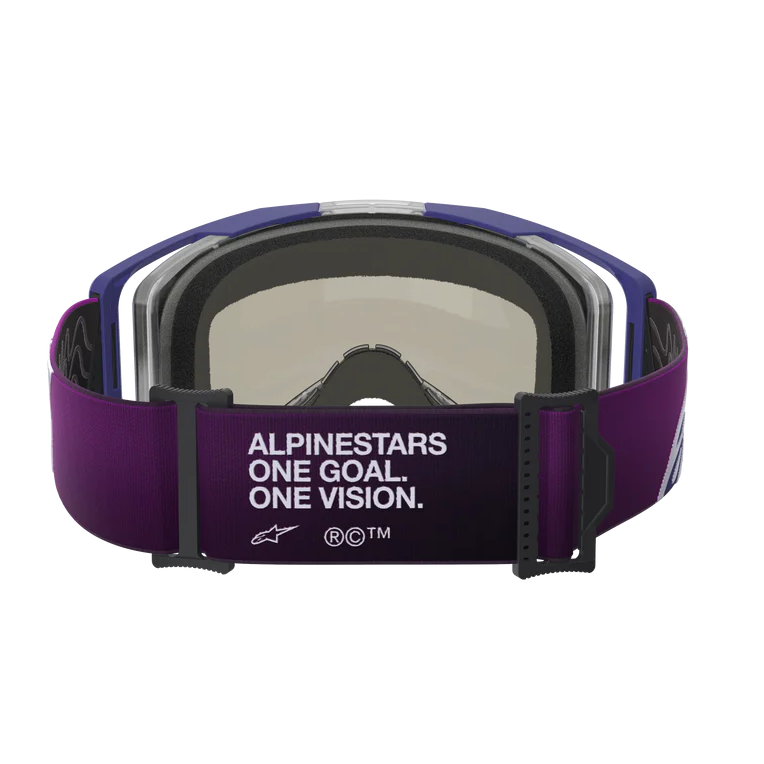 Alpinestars Vision 8 Goggle - Corp - Purple/Light Gray - Silver Mirror Lens