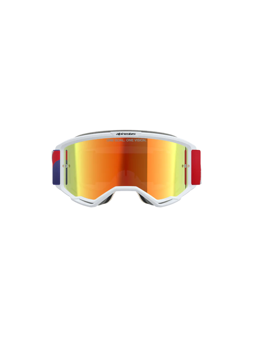 Alpinestars Vision 5 Goggle - Corp - Red/Purple - Red Mirror Lens