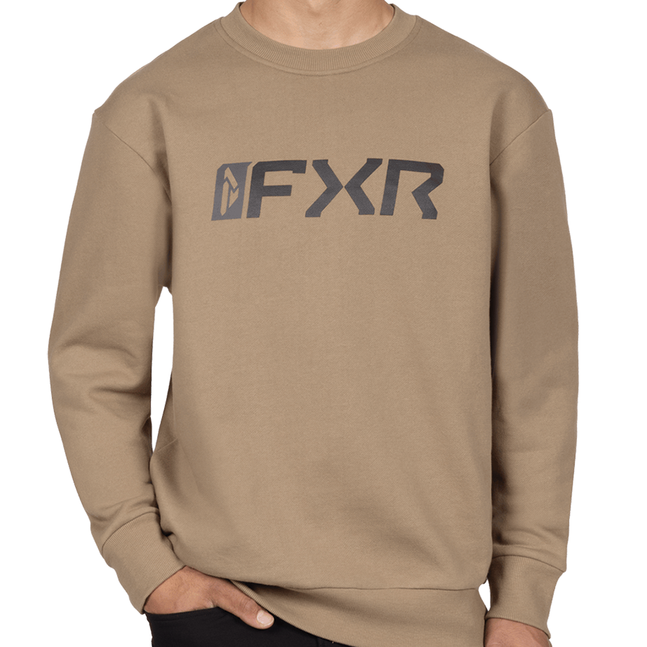 FXR Mitered Cotton Crewneck Sweatshirt